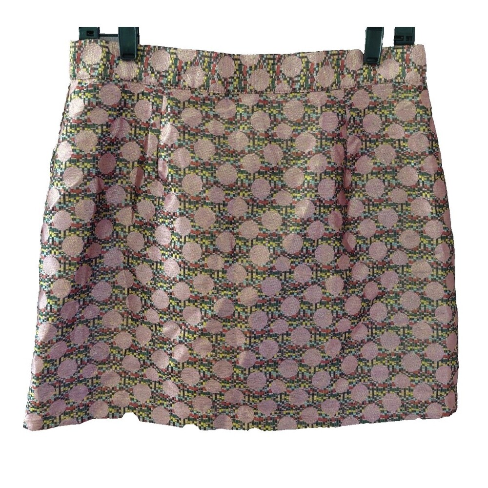 Modcloth That's My Gala A Line Mini Skirt Women's Size 10 Lined